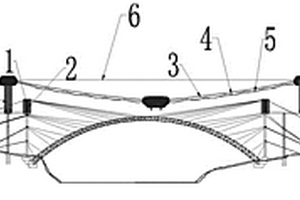 用于斜拉掛扣法施工拱橋的墩柱