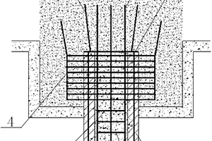 耐腐蝕空心方樁的承臺連接結(jié)構(gòu)