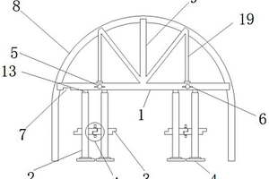 野外隧道用的鋼拱支撐連接件