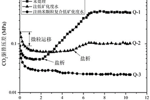 納米顆粒復(fù)合低礦化度水提高CO2注入能力的方法