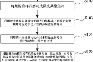 激光共聚焦三維重構(gòu)對烴源巖進行評價的方法和裝置