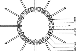 樁基井?dāng)D擴承力盤鋼筋布設(shè)結(jié)構(gòu)