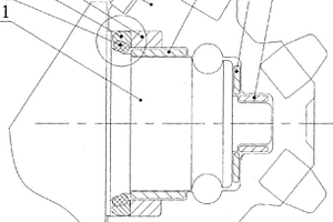 單金屬密封系統(tǒng)和浮動(dòng)軸承系統(tǒng)結(jié)合的牙輪鉆頭軸承總成
