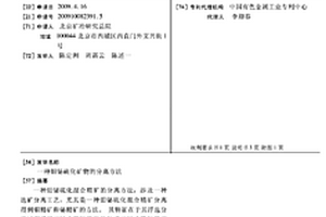 鉬鉍硫化礦物的分離方法