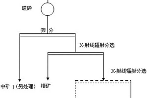 采用X-射線(xiàn)輻射分選預(yù)富集貧赤鐵礦的方法