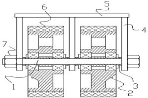 用于拋料機的支撐輪結(jié)構(gòu)