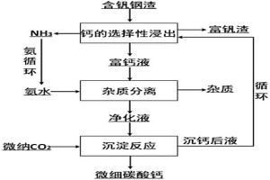 含釩鋼渣富集釩聯(lián)合制備碳酸鈣的方法