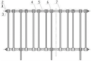 用于電解精煉過程中消除陰極邊部結(jié)粒的隔膜架