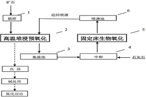 難處理金礦生物堆浸預(yù)氧化方法