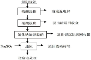 實(shí)現(xiàn)銅陽極泥中有價(jià)金屬初步分離的方法