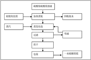 用硫酸銨硫酸鎂混合廢液生產(chǎn)一水硫酸鎂肥和氨水的方法