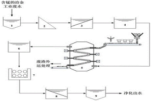 去除冶金工業(yè)廢水中錳的處理系統(tǒng)