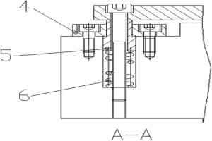 粉末冶金模架臺面板調(diào)整機構(gòu)