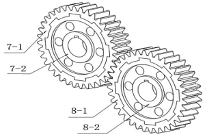 摩托車(chē)發(fā)動(dòng)機(jī)平衡軸齒輪副及其制作方法