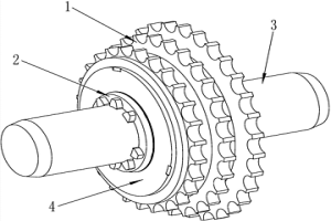 通過粉末冶金工藝制造的三級變速鏈輪