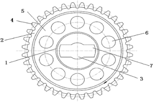 對稱式減重孔的粉末冶金齒輪