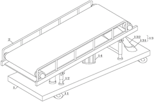 冶金機(jī)械輸送機(jī)用具有穩(wěn)定減震機(jī)構(gòu)的支撐裝置