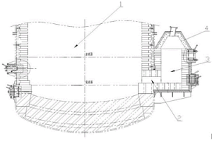 立式圓形爐窯虹吸式排放口砌筑結(jié)構(gòu)