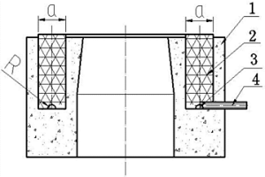 連鑄中間包透氣上水口座磚吹氬去除夾雜物的方法