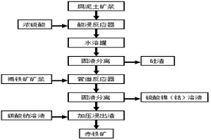 從紅土鎳礦中回收鎳、鈷和鐵的方法