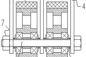 用于拋料機(jī)的支撐輪結(jié)構(gòu)