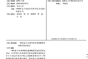 制備Y2O3納米粉及透明陶瓷的氫氧化銨沉淀法