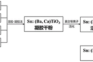 利用真空等離子場(chǎng)輔助溶膠-凝膠技術(shù)制備Sn:(Ba,Ca)TiO3粉體的方法