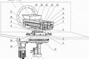 專用于中小型真空爐爐內(nèi)模具的多工位的傳動機構(gòu)