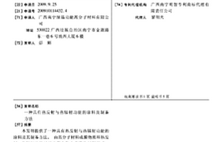 具有熱反射與熱輻射功能的涂料及制備方法