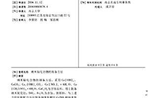 納米鈷化合物的制備方法