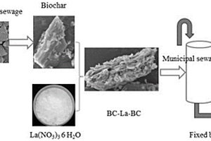 二次碳化鑭改性污泥生物炭的制備方法及其應(yīng)用