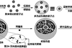 熒光及熱/pH敏感的有機-無機復(fù)合微球載體的制備方法