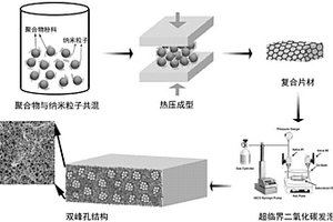 具有雙峰孔結構的聚合物微孔發(fā)泡材料及其制備方法