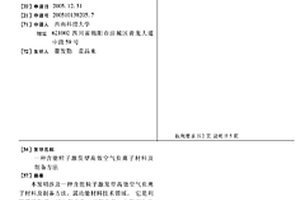 含能粒子激發(fā)型高效空氣負(fù)離子材料及制備方法