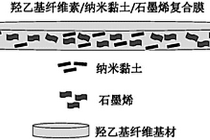 羥乙基纖維素/納米黏土/石墨烯復(fù)合膜及其制法與應(yīng)用