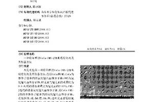 除甲醛的CoCa-OMS-2納米線催化劑及其制備方法