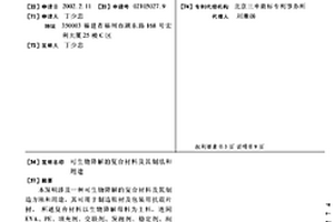 可生物降解的復(fù)合材料及其制法和用途