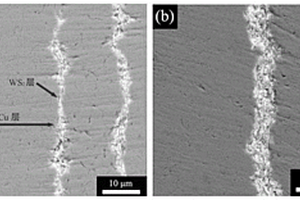 層狀結(jié)構(gòu)的銅-二硫化鎢自潤滑復(fù)合材料、制備方法及應(yīng)用