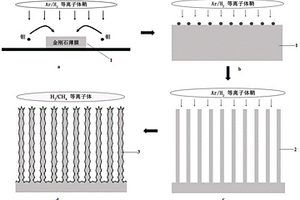 金剛石納米針陣列復(fù)合材料及其制備方法和應(yīng)用