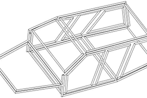 鉚接的碳纖維纏繞復(fù)合材料結(jié)構(gòu)件制備立體框架的方法