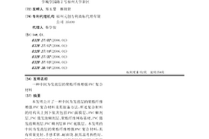 中間為發(fā)泡層的聚酯纖維增強(qiáng)PVC復(fù)合材料