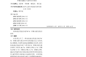 水溶液法低溫合成TM/Nd-多酸功能化復合材料