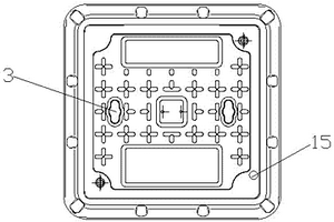 大面積復(fù)合材料井蓋易開結(jié)構(gòu)的井蓋