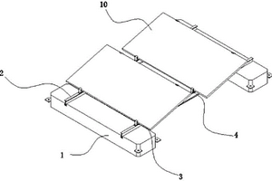 可調(diào)傾角的漂浮式石墨烯復(fù)合材料光伏支架