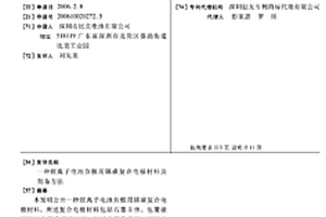 鋰離子電池負極用錫碳復(fù)合電極材料及制備方法