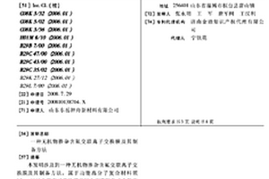 無機物摻雜含氟交聯(lián)離子交換膜及其制備方法