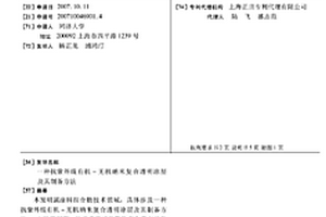 抗紫外線有機(jī)-無機(jī)納米復(fù)合透明涂層及其制備方法