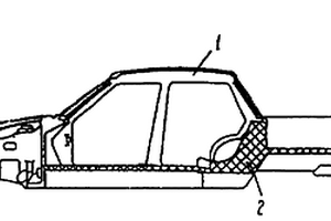 預埋連接件的全承載式全塑汽車車身