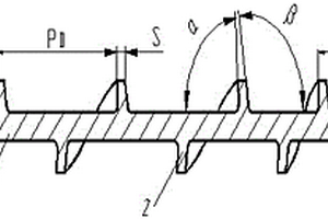 鋁液傳輸變螺距螺旋軸