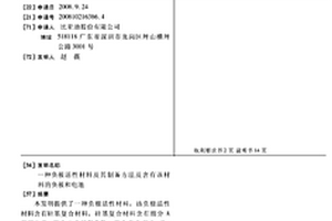 負(fù)極活性材料及其制備方法及含有該材料的負(fù)極和電池